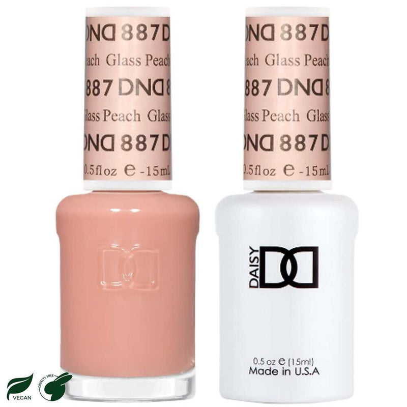 DND Gel Duo - Glass Peach (887)