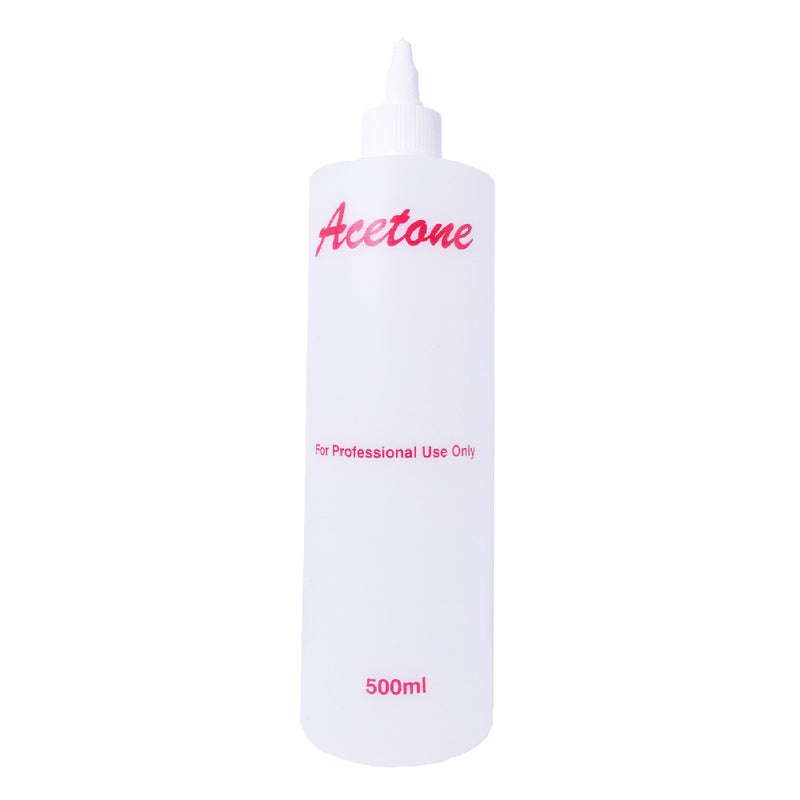 Empty Plastic Bottle Printed - Acetone 500ml