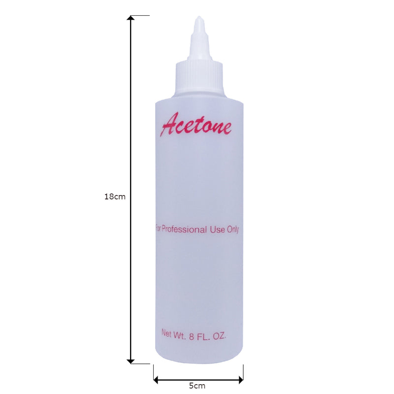 Empty Plastic Bottle Printed - Acetone 250ml