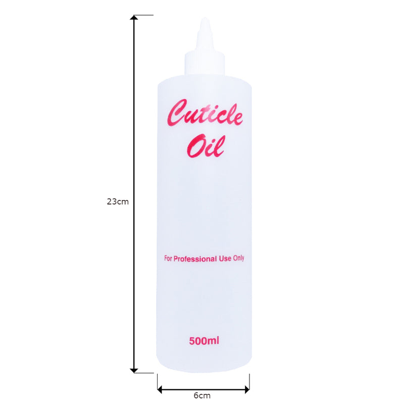 Empty Plastic Bottle Printed - Cuticle Oil 500ml