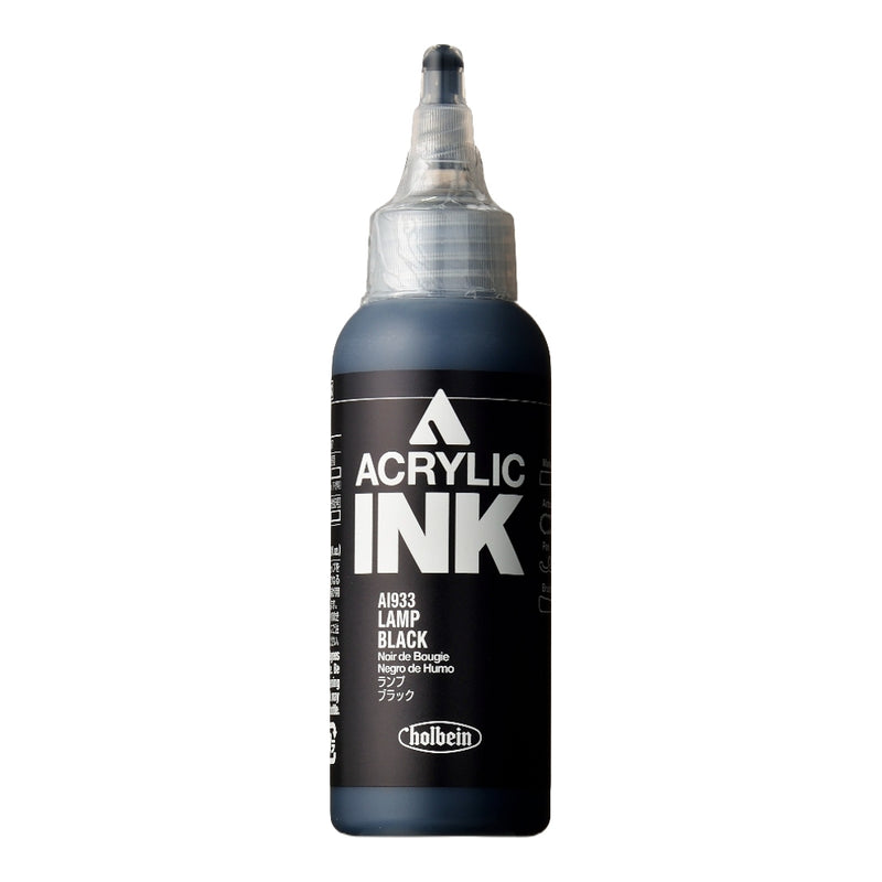 Holbein Acrylic Ink - Lamp Black 100ml