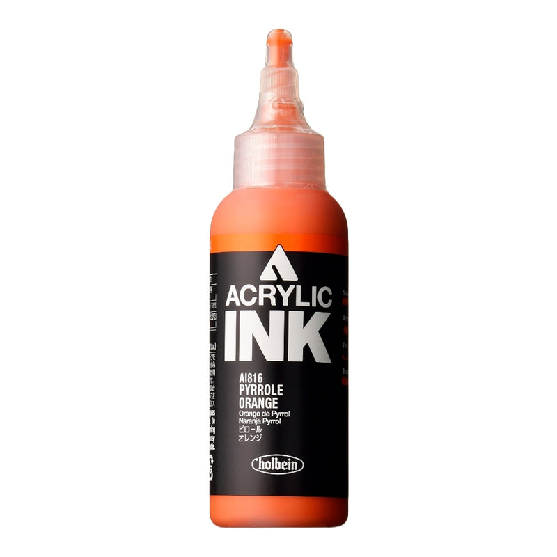 Holbein Acrylic Ink - Pyrrole Orange 100ml