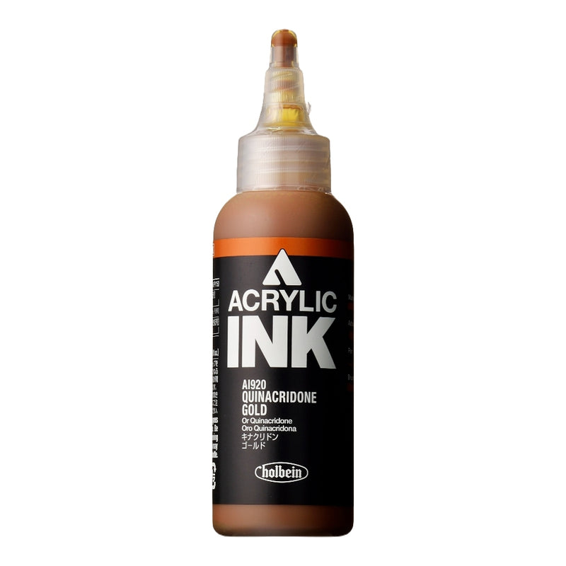 Holbein Acrylic Ink - Quinacridone Gold 100ml
